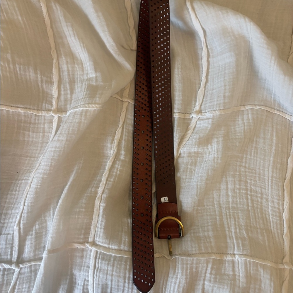Brown Leather Women’s Belt